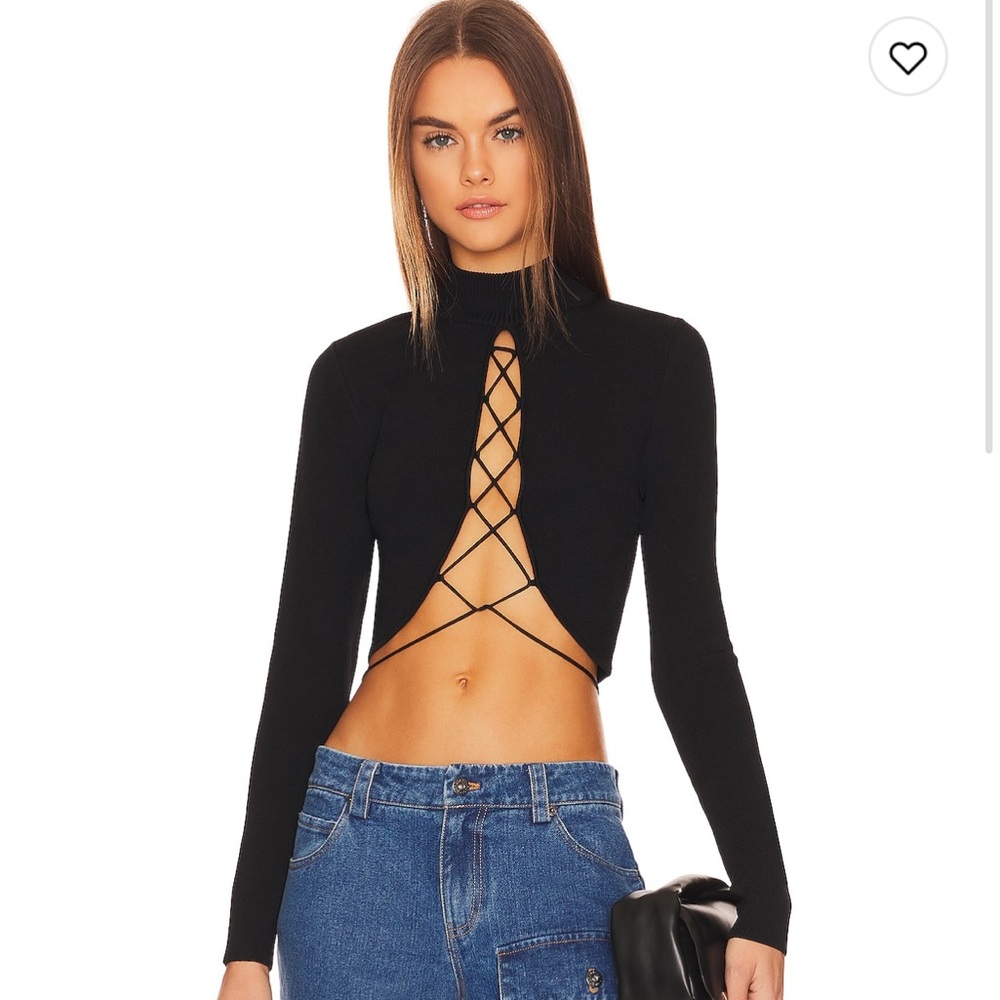 Plunge crop top